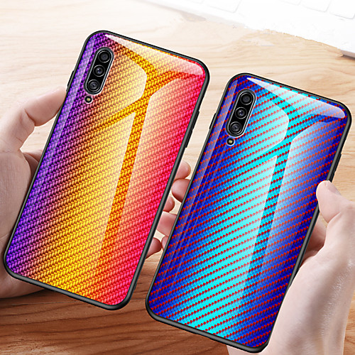 Carbon Fiber Gradient Tempered Glass Phone Case For Samsung Galaxy A71 A70 A90 A80 A50 A60 A40 A30 A20 A10 A20e A9 2018 A7 2018 Shockproof Back Cover Soft TPU edge Protection
Carbon Fiber Gradient Tempered Glass Phone Case For Samsung Galaxy A71 A70 A90 A80 A50 A60 A40 A30 A20 A10 A20e A9 2018 A7 2018 Shockproof Back Cover Soft TPU edge Protection