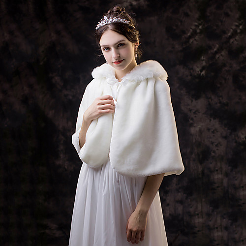 Sleeveless Faux Fur Wedding / Party / Evening Women's Wrap With Lace-up Capelets
Sleeveless Faux Fur Wedding / Party / Evening Women's Wrap With Lace-up Capelets