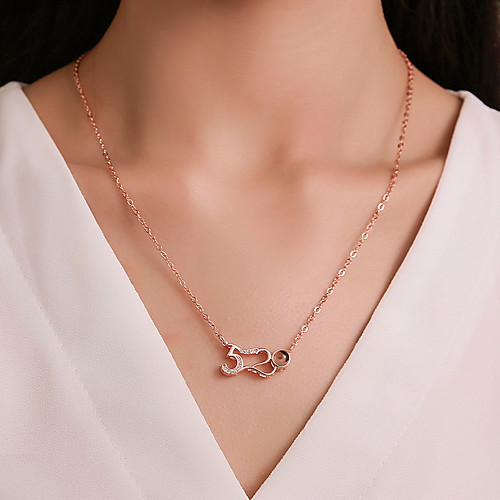 Women's Choker Necklace Chain Necklace Copper Rose Gold White 54 cm Necklace Jewelry For Engagement Gift Prom Promise Festival
Women's Choker Necklace Chain Necklace Copper Rose Gold White 54 cm Necklace Jewelry For Engagement Gift Prom Promise Festival