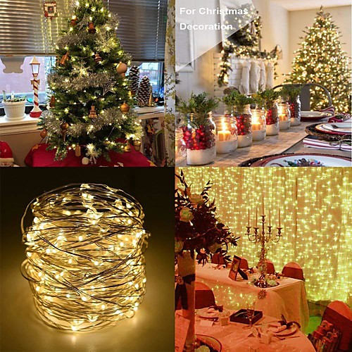 5m String Lights 50/100/200 LEDs 1 13Keys Remote Controller Red / Blue / Yellow Christmas / New Year's Waterproof / Party / Christmas Wedding Decoration AA Batteries Powered 5pcs / 1 set
5m String Lights 50/100/200 LEDs 1 13Keys Remote Controller Red / Blue / Yellow Christmas / New Year's Waterproof / Party / Christmas Wedding Decoration AA Batteries Powered 5pcs / 1 set