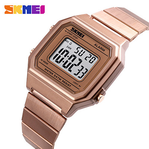 SKMEI Men's Digital Watch Digital Sporty Stainless Steel Black / Silver / Gold 50 m Water Resistant / Waterproof Calendar / date / day Chronograph Digital Fashion - Black Rose Gold Gold Two Years
SKMEI Men's Digital Watch Digital Sporty Stainless Steel Black / Silver / Gold 50 m Water Resistant / Waterproof Calendar / date / day Chronograph Digital Fashion - Black Rose Gold Gold Two Years