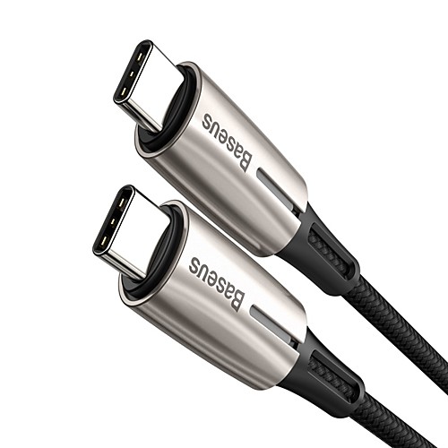 Baseus Water Drop-shaped Lamp Type-C PD2.0 60W Flash Charge Data Cable 20V 3A 2m Black
Baseus Water Drop-shaped Lamp Type-C PD2.0 60W Flash Charge Data Cable 20V 3A 2m Black