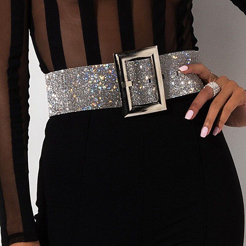 Women's Body Jewelry 115 cm Waist Chain Black / Gold / Silver Luxury / Classic / Trendy Rhinestone / Alloy Costume Jewelry For Gift / Daily / Carnival Summer
Women's Body Jewelry 115 cm Waist Chain Black / Gold / Silver Luxury / Classic / Trendy Rhinestone / Alloy Costume Jewelry For Gift / Daily / Carnival Summer