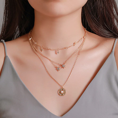 Women's Pendant Necklace Necklace Classic Mini Casual / Sporty Fashion Modern Chrome Gold 425 cm Necklace Jewelry 1pc For Gift Street Holiday Festival
Women's Pendant Necklace Necklace Classic Mini Casual / Sporty Fashion Modern Chrome Gold 425 cm Necklace Jewelry 1pc For Gift Street Holiday Festival