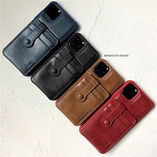 Case For Apple iPhone 11 / iPhone 11 Pro / iPhone 11 Pro Max Card Holder / Shockproof Back Cover Solid Colored PU Leather
Case For Apple iPhone 11 / iPhone 11 Pro / iPhone 11 Pro Max Card Holder / Shockproof Back Cover Solid Colored PU Leather