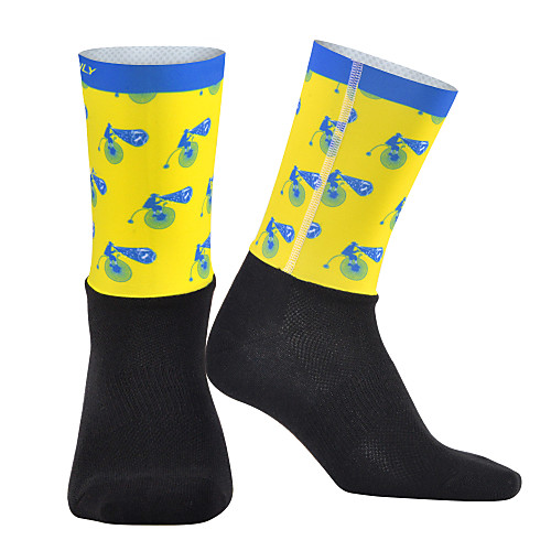 Socks Compression Socks Bike / Cycling Breathable Cycling 1 Pair Funny Cotton Polyster Lycra BlueYellow Blue M L
Socks Compression Socks Bike / Cycling Breathable Cycling 1 Pair Funny Cotton Polyster Lycra BlueYellow Blue M L