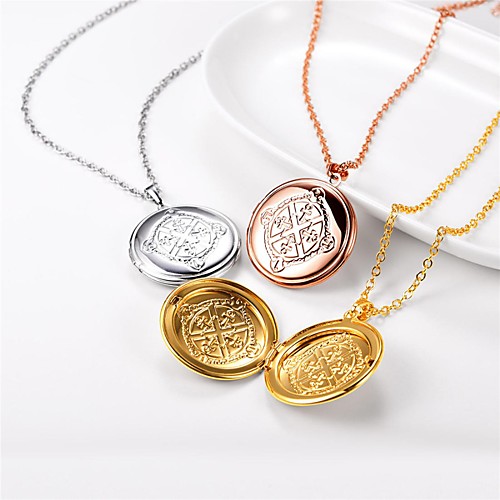 Women's Pendant Necklace Lockets Necklace Necklace Cross Classic Romantic Fashion Copper Rose Gold Gold Silver 55 cm Necklace Jewelry 1pc For Wedding Engagement Gift Daily Festival / Charm Necklace
Women's Pendant Necklace Lockets Necklace Necklace Cross Classic Romantic Fashion Copper Rose Gold Gold Silver 55 cm Necklace Jewelry 1pc For Wedding Engagement Gift Daily Festival / Charm Necklace