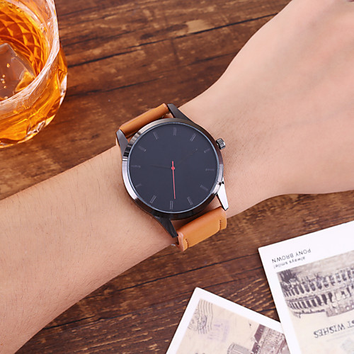 Men's Dress Watch Quartz Modern Style PU Leather Casual Watch Large Dial Analog Casual Fashion - Black Black / White White / Brown
Men's Dress Watch Quartz Modern Style PU Leather Casual Watch Large Dial Analog Casual Fashion - Black Black / White White / Brown