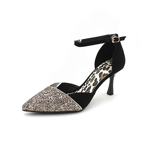 Women's Heels Flared Heel Pointed Toe Sequin PU Sweet / Minimalism Spring & Fall Black / Light Blue
Women's Heels Flared Heel Pointed Toe Sequin PU Sweet / Minimalism Spring & Fall Black / Light Blue