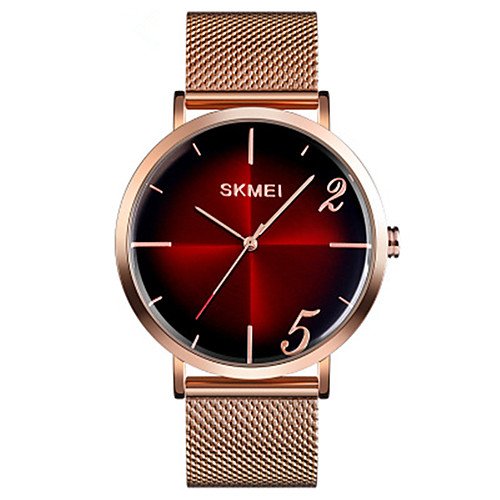 SKMEI Men's Steel Band Watches Japanese Japanese Quartz Stylish Stainless Steel Black / Blue / Red 30 m Water Resistant / Waterproof New Design Shock Resistant Analog Fashion - Black Rose Gold Green
SKMEI Men's Steel Band Watches Japanese Japanese Quartz Stylish Stainless Steel Black / Blue / Red 30 m Water Resistant / Waterproof New Design Shock Resistant Analog Fashion - Black Rose Gold Green