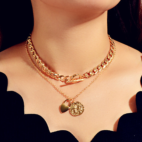 Women's Necklace Geometrical Love Vertical / Gold bar Unique Design Basic Trendy Rock Chrome Gold 45 cm Necklace Jewelry 2pcs For Wedding Gift Prom Holiday Festival
Women's Necklace Geometrical Love Vertical / Gold bar Unique Design Basic Trendy Rock Chrome Gold 45 cm Necklace Jewelry 2pcs For Wedding Gift Prom Holiday Festival