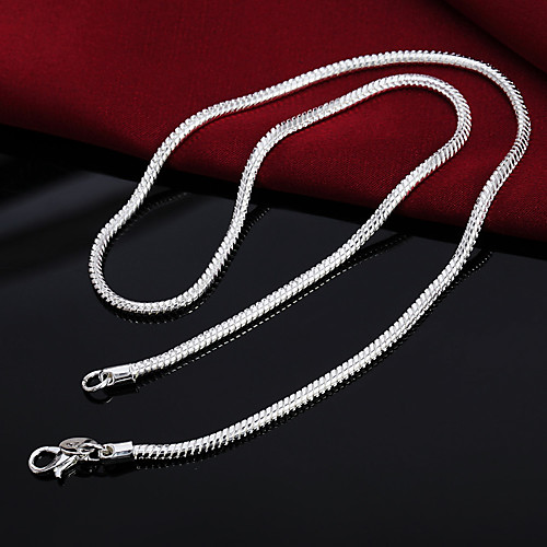 Men's Chain Necklace Chains Classic Precious Unique Design Fashion Platinum Plated S925 Sterling Silver Silver 51 cm Necklace Jewelry 1pc For Daily Street Work
Men's Chain Necklace Chains Classic Precious Unique Design Fashion Platinum Plated S925 Sterling Silver Silver 51 cm Necklace Jewelry 1pc For Daily Street Work