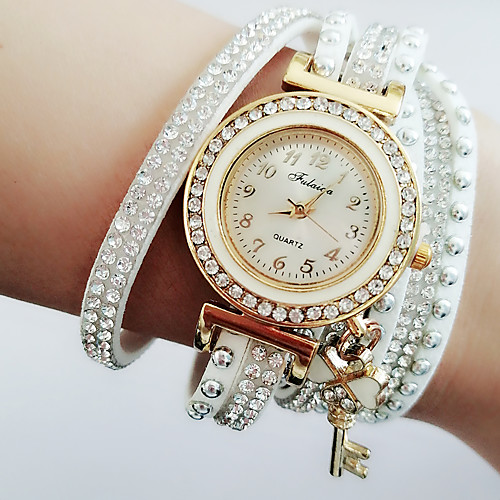 Women's Bracelet Watch Cubic Zirconia Casual Elegant White PU Leather Chinese Quartz White Casual Watch Imitation Diamond 1 pc Analog One Year Battery Life
Women's Bracelet Watch Cubic Zirconia Casual Elegant White PU Leather Chinese Quartz White Casual Watch Imitation Diamond 1 pc Analog One Year Battery Life