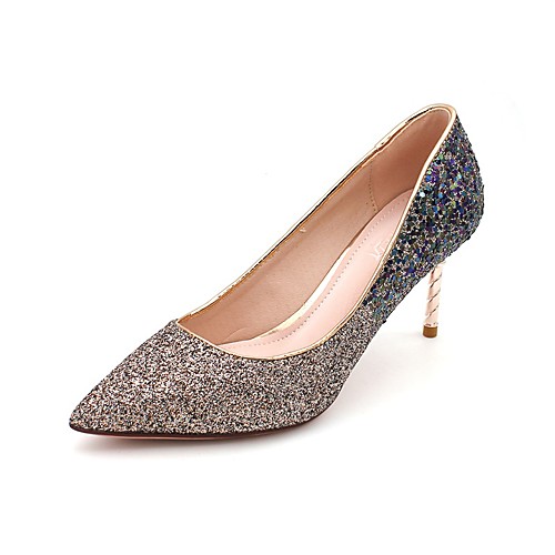 Women's Heels Stiletto Heel Pointed Toe PU Sweet / Minimalism Spring & Fall Champagne / Gold / Silver
Women's Heels Stiletto Heel Pointed Toe PU Sweet / Minimalism Spring & Fall Champagne / Gold / Silver