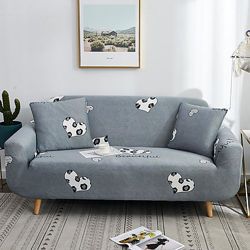 Grey Heart Print Dustproof All-powerful Slipcovers Stretch Sofa Cover Super Soft Fabric Couch Cover with One Free Pillow Case
Grey Heart Print Dustproof All-powerful Slipcovers Stretch Sofa Cover Super Soft Fabric Couch Cover with One Free Pillow Case