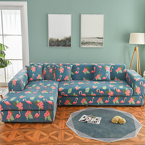 Flamingo Print Dustproof All-powerful Slipcovers Stretch L Shape Sofa Cover Super Soft Fabric Couch Cover with One Free Pillow Case
Flamingo Print Dustproof All-powerful Slipcovers Stretch L Shape Sofa Cover Super Soft Fabric Couch Cover with One Free Pillow Case
