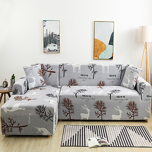 Cartoon Deer Print Dustproof All-powerful Slipcovers Stretch L Shape Sofa Cover Super Soft Fabric Couch Cover with One Free Pillow Case
Cartoon Deer Print Dustproof All-powerful Slipcovers Stretch L Shape Sofa Cover Super Soft Fabric Couch Cover with One Free Pillow Case
