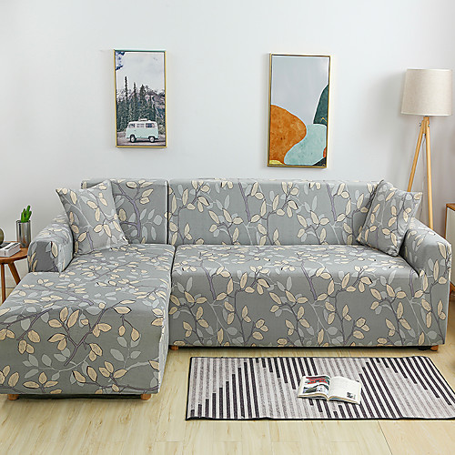 Leaves Print Dustproof All-powerful Slipcovers Stretch L Shape Sofa Cover Super Soft Fabric Couch Cover with One Free Pillow Case
Leaves Print Dustproof All-powerful Slipcovers Stretch L Shape Sofa Cover Super Soft Fabric Couch Cover with One Free Pillow Case