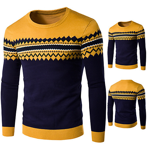Men's Geometric Long Sleeve Pullover Sweater Jumper, V Neck Yellow US32 / UK32 / EU40 / US34 / UK34 / EU42 / US36 / UK36 / EU44
Men's Geometric Long Sleeve Pullover Sweater Jumper, V Neck Yellow US32 / UK32 / EU40 / US34 / UK34 / EU42 / US36 / UK36 / EU44