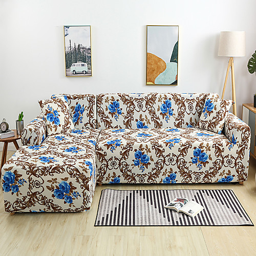 Luxury Floral Print Dustproof All-powerful Slipcovers Stretch L Shape Sofa Cover Super Soft Fabric Couch Cover with One Free Pillow Case
Luxury Floral Print Dustproof All-powerful Slipcovers Stretch L Shape Sofa Cover Super Soft Fabric Couch Cover with One Free Pillow Case