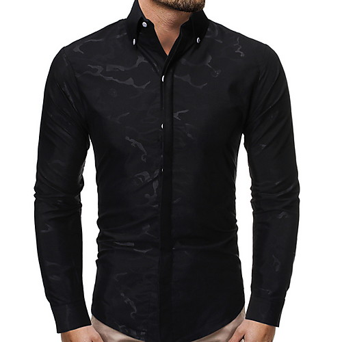 Men's Solid Colored Shirt Daily Button Down Collar Wine / Black / Royal Blue / Spring / Fall / Long Sleeve
Men's Solid Colored Shirt Daily Button Down Collar Wine / Black / Royal Blue / Spring / Fall / Long Sleeve