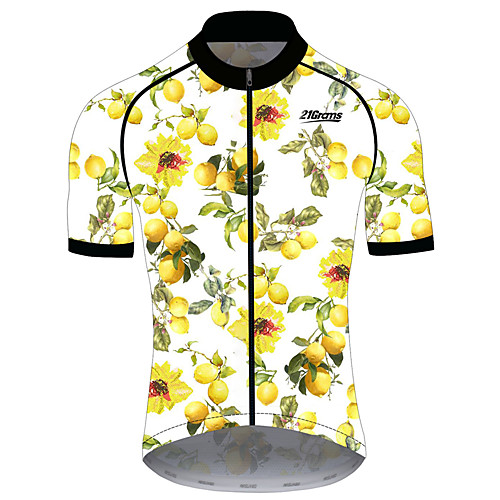 21Grams Women's Short Sleeve Cycling Jersey Spandex Polyester Yellow Fruit Lemon Bike Jersey Top Mountain Bike MTB Road Bike Cycling UV Resistant Breathable Quick Dry Sports Clothing Apparel
21Grams Women's Short Sleeve Cycling Jersey Spandex Polyester Yellow Fruit Lemon Bike Jersey Top Mountain Bike MTB Road Bike Cycling UV Resistant Breathable Quick Dry Sports Clothing Apparel