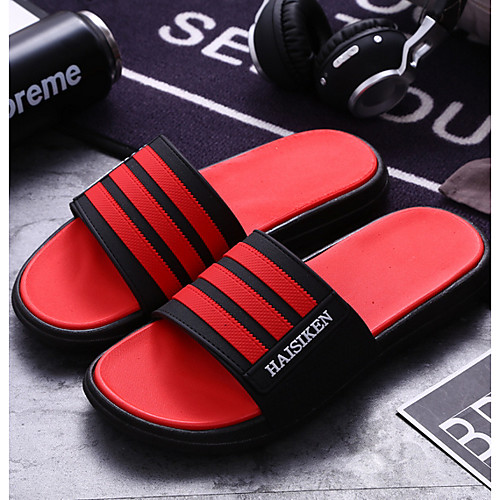 Men's PU Spring & Summer Casual Slippers & Flip-Flops Breathable Color Block Light Red / Black
Men's PU Spring & Summer Casual Slippers & Flip-Flops Breathable Color Block Light Red / Black