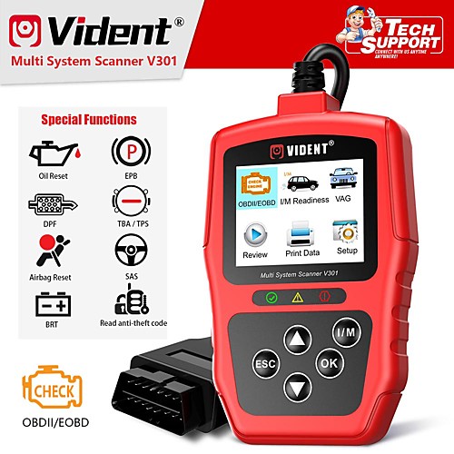 Vident V301 Car Diagnostic Scanner OBD2 Diagnostic Tool for VW Audi Skoda Seat OBD2 Automotive Scanner OBD Code Reader
Vident V301 Car Diagnostic Scanner OBD2 Diagnostic Tool for VW Audi Skoda Seat OBD2 Automotive Scanner OBD Code Reader