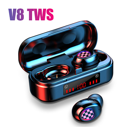 V8 TWS Bluetooth 5.0 earphones wireless headphones 8D Stereo Sport Headset Fingerprint Touch LED Digital Display HD Call earbuds
V8 TWS Bluetooth 5.0 earphones wireless headphones 8D Stereo Sport Headset Fingerprint Touch LED Digital Display HD Call earbuds