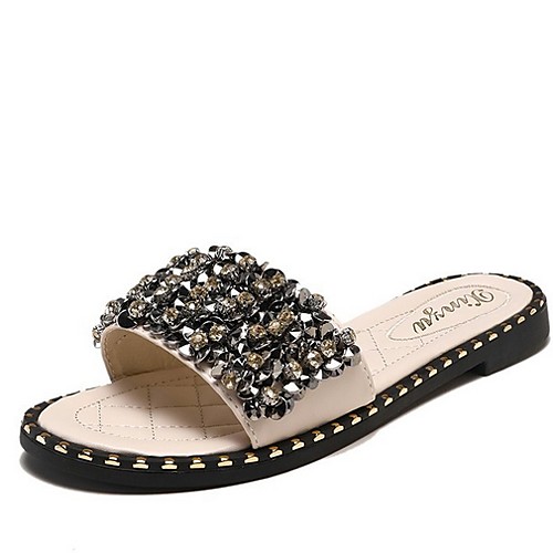 Women's Slippers & Flip-Flops Flat Heel Round Toe PU Spring & Summer Black / Beige
Women's Slippers & Flip-Flops Flat Heel Round Toe PU Spring & Summer Black / Beige