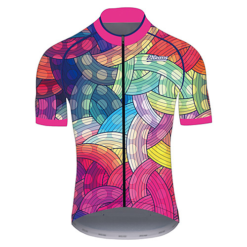 21Grams Men's Women's Short Sleeve Cycling Jersey 100% Polyester RedBlue Polka Dot Stripes Gradient Bike Jersey Top Mountain Bike MTB Road Bike Cycling UV Resistant Breathable Quick Dry Sports
21Grams Men's Women's Short Sleeve Cycling Jersey 100% Polyester RedBlue Polka Dot Stripes Gradient Bike Jersey Top Mountain Bike MTB Road Bike Cycling UV Resistant Breathable Quick Dry Sports