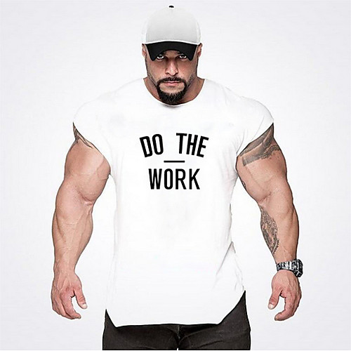 Men's Letter Print Slim Tank Top - Cotton Active Daily Sports Gym Round Neck White / Black / Blue / Red / Army Green / Dark Gray / Summer / Sleeveless
Men's Letter Print Slim Tank Top - Cotton Active Daily Sports Gym Round Neck White / Black / Blue / Red / Army Green / Dark Gray / Summer / Sleeveless