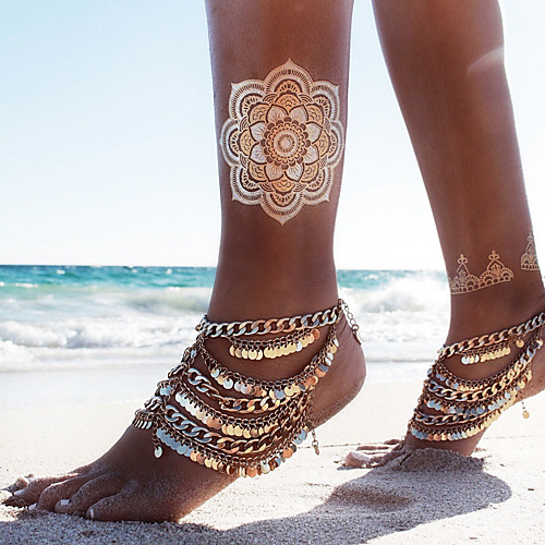 Anklet Luxury Boho Fashion Women's Body Jewelry For Wedding Party Evening Cuban Link Alloy Gold 1 Piece
Anklet Luxury Boho Fashion Women's Body Jewelry For Wedding Party Evening Cuban Link Alloy Gold 1 Piece
