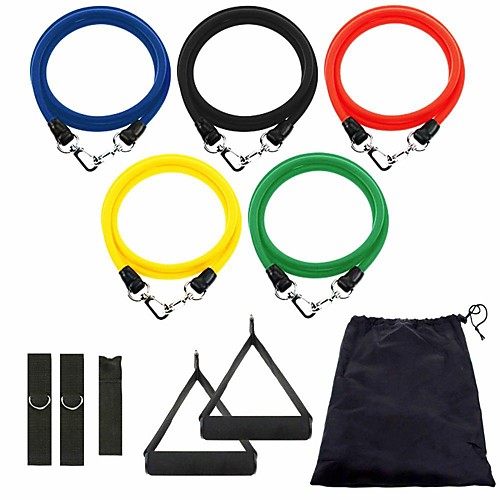 Resistance Band Set 11 pcs Sports TPE Pilates Exercise & Fitness Gym Workout Adjustable Durable Resistance Training Myofascial Release, Trigger Point Therapy, Muscle Knots, and Yoga Therapy For Men
Resistance Band Set 11 pcs Sports TPE Pilates Exercise & Fitness Gym Workout Adjustable Durable Resistance Training Myofascial Release, Trigger Point Therapy, Muscle Knots, and Yoga Therapy For Men