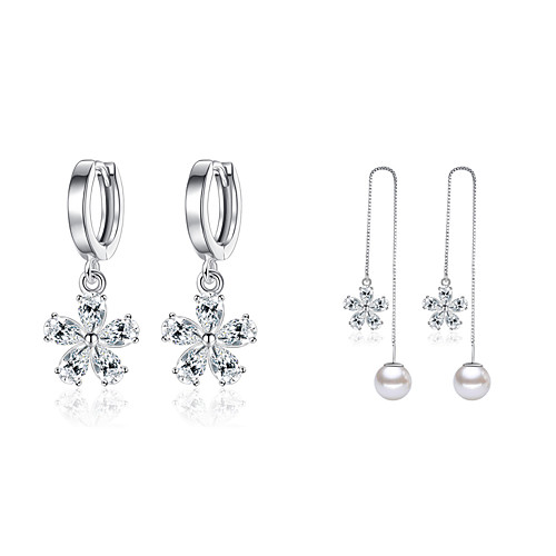 Women's Hoop Earrings Earrings Dangle Earrings Geometrical Fashion Leaf Precious Trendy Romantic Fashion Modern Elegant Imitation Pearl Silver Plated Earrings Jewelry Silver For Gift Formal Date
Women's Hoop Earrings Earrings Dangle Earrings Geometrical Fashion Leaf Precious Trendy Romantic Fashion Modern Elegant Imitation Pearl Silver Plated Earrings Jewelry Silver For Gift Formal Date
