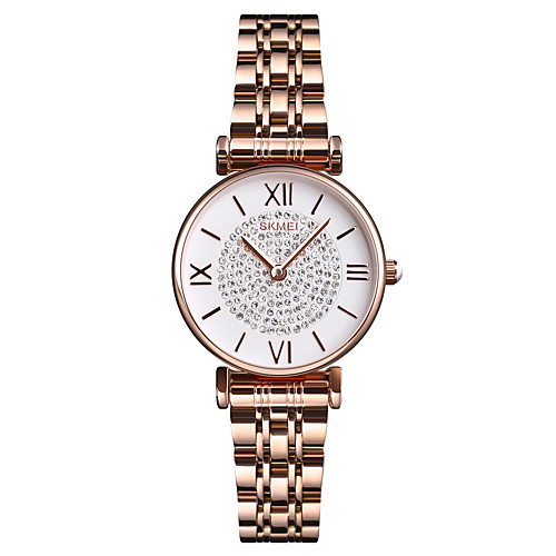 SKMEI Women's Quartz Watches Casual Fashion Silver Rose Gold Stainless Steel Chinese Quartz Rose Gold Silver Water Resistant / Waterproof New Design Cool 30 m 1 pc Analog One Year Battery Life
SKMEI Women's Quartz Watches Casual Fashion Silver Rose Gold Stainless Steel Chinese Quartz Rose Gold Silver Water Resistant / Waterproof New Design Cool 30 m 1 pc Analog One Year Battery Life