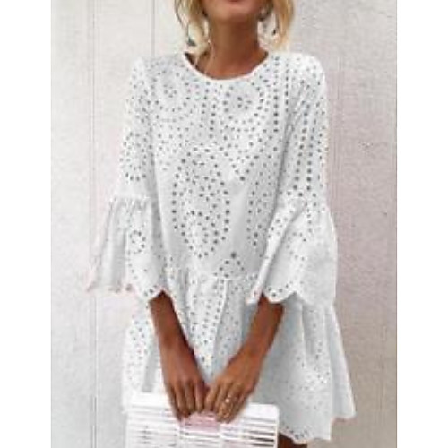 Women's Blushing Pink Green Dress Spring Vacation Beach A Line Solid Color Lace Embroidery Hollow Out S M
Women's Blushing Pink Green Dress Spring Vacation Beach A Line Solid Color Lace Embroidery Hollow Out S M