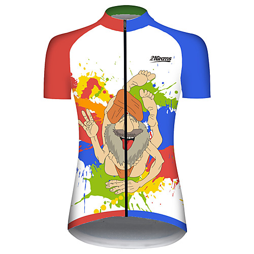 21Grams Women's Short Sleeve Cycling Jersey Blue / White Patchwork Anime Bike Jersey Top Mountain Bike MTB Road Bike Cycling UV Resistant Breathable Quick Dry Sports Clothing Apparel / Stretchy
21Grams Women's Short Sleeve Cycling Jersey Blue / White Patchwork Anime Bike Jersey Top Mountain Bike MTB Road Bike Cycling UV Resistant Breathable Quick Dry Sports Clothing Apparel / Stretchy