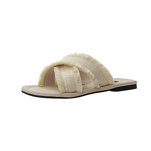 Women's Slippers & Flip-Flops Flat Heel Round Toe Canvas Summer Pink / Black / Beige
Women's Slippers & Flip-Flops Flat Heel Round Toe Canvas Summer Pink / Black / Beige