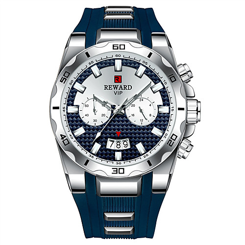 Men's Dress Watch Quartz Silicone 30 m Calendar / date / day Chronograph Noctilucent Analog Casual Fashion - WhiteBlue BlackGloden Black / White One Year Battery Life
Men's Dress Watch Quartz Silicone 30 m Calendar / date / day Chronograph Noctilucent Analog Casual Fashion - WhiteBlue BlackGloden Black / White One Year Battery Life