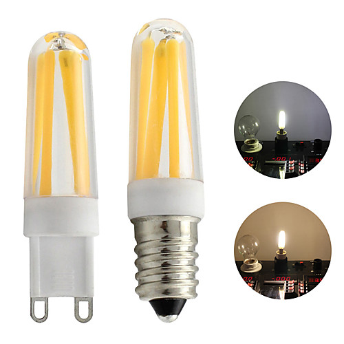 LED Dimmable G9 E14 Filament Bulb Mini Lampada 2 leds COB Spotlight 220V 240V 360 Degree White Warm White 1pcs
LED Dimmable G9 E14 Filament Bulb Mini Lampada 2 leds COB Spotlight 220V 240V 360 Degree White Warm White 1pcs