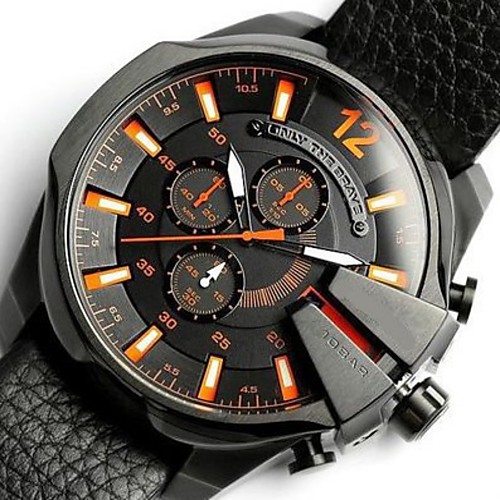 Men's Dress Watch Quartz Titanium Alloy Black Water Resistant / Waterproof Day Date Analog Outdoor Cool - RedBlue Orange One Year Battery Life
Men's Dress Watch Quartz Titanium Alloy Black Water Resistant / Waterproof Day Date Analog Outdoor Cool - RedBlue Orange One Year Battery Life