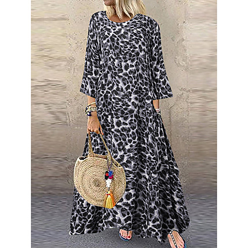 Women's Asymmetrical Brown Gray Dress Maxi Dress Spring Vacation Beach Home A Line Loose Leopard Oversize S M
Women's Asymmetrical Brown Gray Dress Maxi Dress Spring Vacation Beach Home A Line Loose Leopard Oversize S M