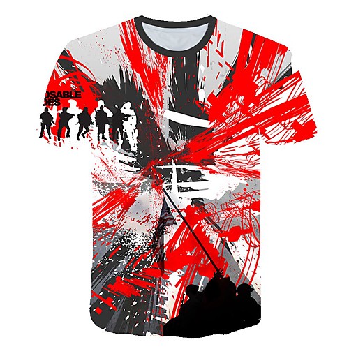 Men's Daily Going out Basic T-shirt - 3D / Letter / Visual Deception Print Red
Men's Daily Going out Basic T-shirt - 3D / Letter / Visual Deception Print Red
