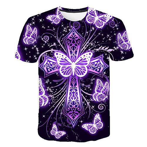Men's Daily Going out Basic T-shirt - 3D / Graphic / Visual Deception Print Purple
Men's Daily Going out Basic T-shirt - 3D / Graphic / Visual Deception Print Purple