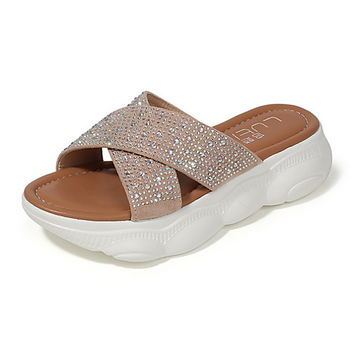 Women's Slippers & Flip-Flops Flat Heel Round Toe PU Spring & Summer Black / Khaki
Women's Slippers & Flip-Flops Flat Heel Round Toe PU Spring & Summer Black / Khaki