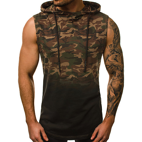 Men's Graphic Solid Colored Tank Top - Cotton Basic Street chic Daily Sports Hooded Army Green / Gray / Short Sleeve
Men's Graphic Solid Colored Tank Top - Cotton Basic Street chic Daily Sports Hooded Army Green / Gray / Short Sleeve