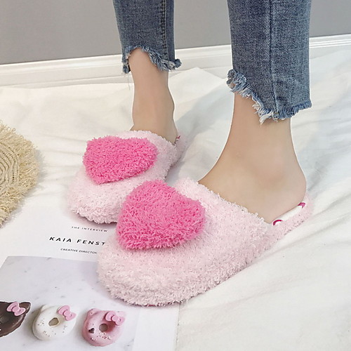 Women's Slippers & Flip-Flops Flat Heel Round Toe Rabbit Fur Fall & Winter Purple / Blue / Pink
Women's Slippers & Flip-Flops Flat Heel Round Toe Rabbit Fur Fall & Winter Purple / Blue / Pink