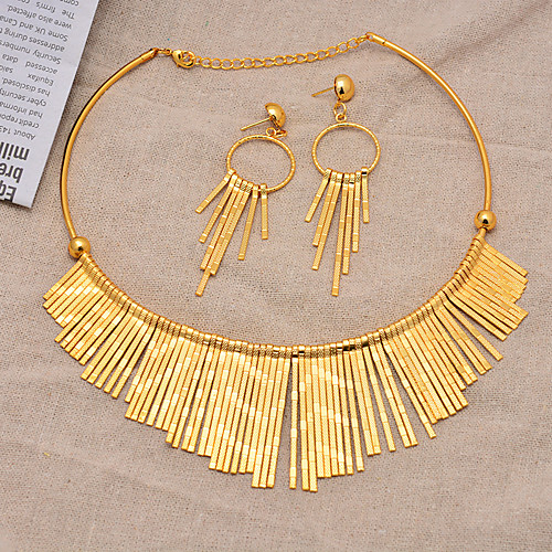 Women's Jewelry Set Classic Tassel Trendy Ethnic Fashion Gold Plated Earrings Jewelry Gold For Christmas Wedding Gift Street Festival 1 set
Women's Jewelry Set Classic Tassel Trendy Ethnic Fashion Gold Plated Earrings Jewelry Gold For Christmas Wedding Gift Street Festival 1 set