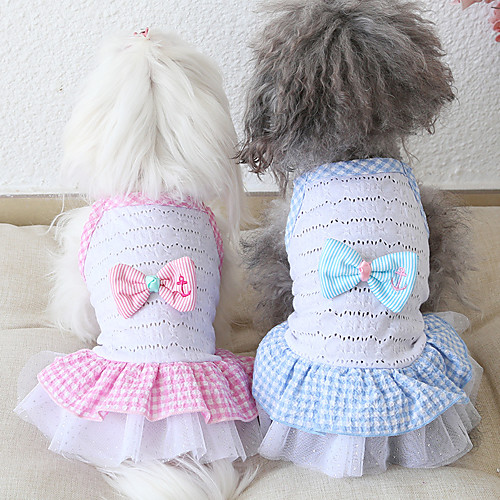Dog Costume Dress Dog Clothes Breathable Red Pink Blue Costume Beagle Bichon Frise Chihuahua Fabric Voiles & Sheers Plaid / Check Bowknot Casual / Sporty Cute XS S M L XL
Dog Costume Dress Dog Clothes Breathable Red Pink Blue Costume Beagle Bichon Frise Chihuahua Fabric Voiles & Sheers Plaid / Check Bowknot Casual / Sporty Cute XS S M L XL